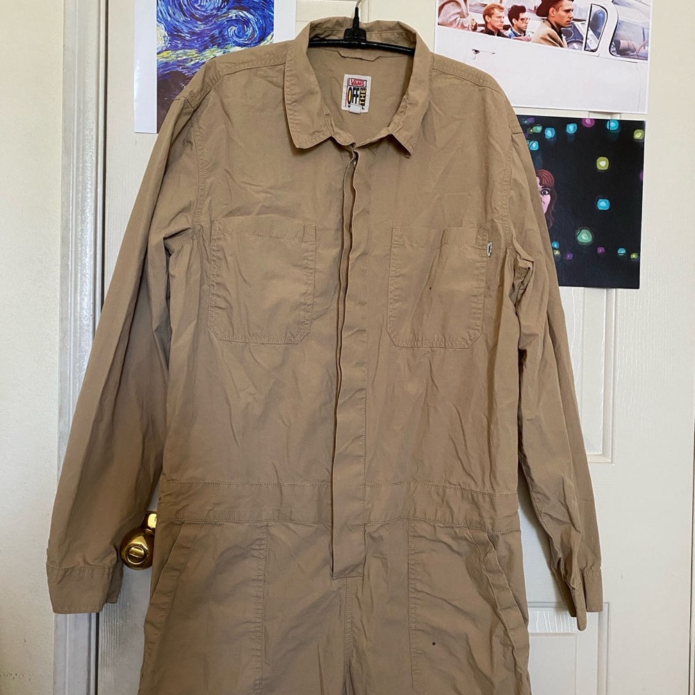 Tan Vans Off the Wall Coveralls